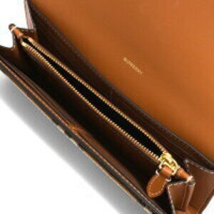 Burberry Halton Continental Beige Check Wallet Bifold